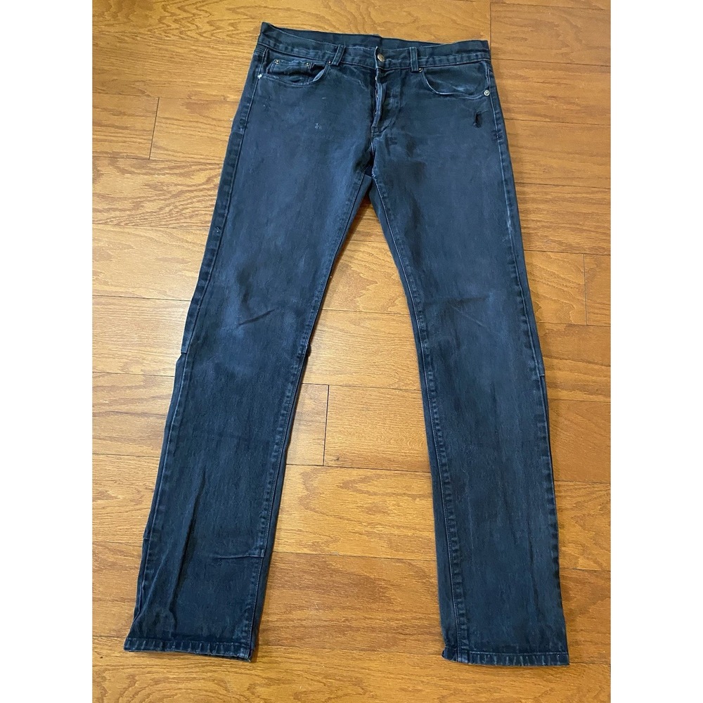 Ksubi Mens Jeans 33 Gray/Black Skinny Made In Australia Tsubi Button Fly 33x33